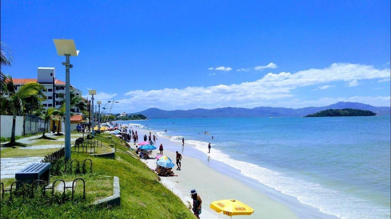 Apartamento Com Vista Do Mar Em Residencial Com Piscina Флорианополис Экстерьер фото